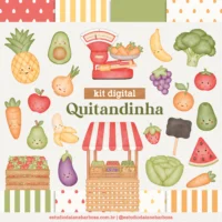 Quitandinha – Cliparts em aquarela – Kit Digital