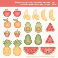 Quitandinha – Cliparts em aquarela – Kit Digital - Imagem 3