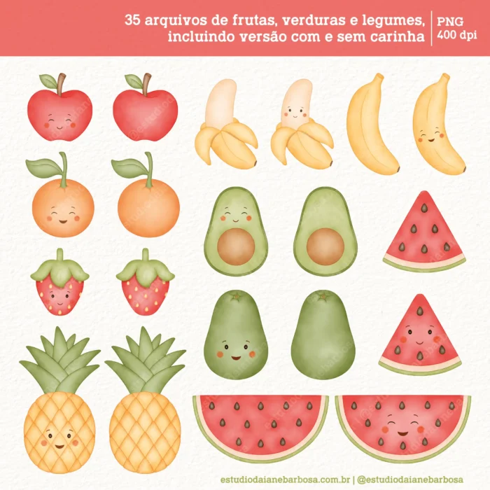 Quitandinha – Cliparts em aquarela – Kit Digital - Imagem 3