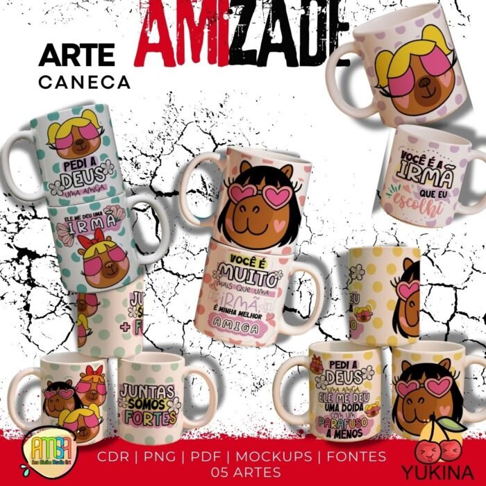 Arte Caneca Amizade, Irmã - Imagem 1