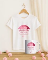 Pacote de Artes DUPLA Caneca Camisa Outubro Rosa V6 - Imagem 11