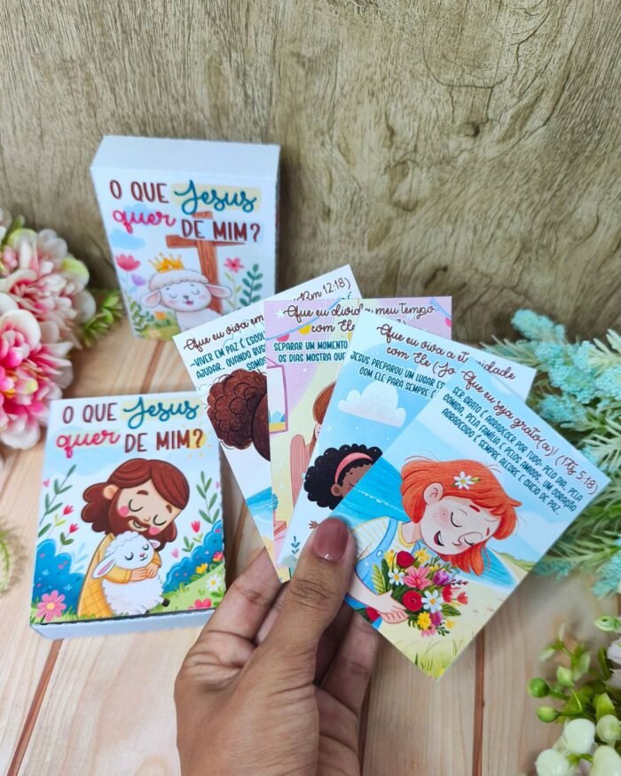 Arquivo devocional com Cards- O que Jesus quer de mim (Desenhitos da Jana) - Imagem 3