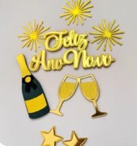 Ano Novo 2026 - Pacote de Topo de Bolo (Toppers de Luxo) - Imagem 14