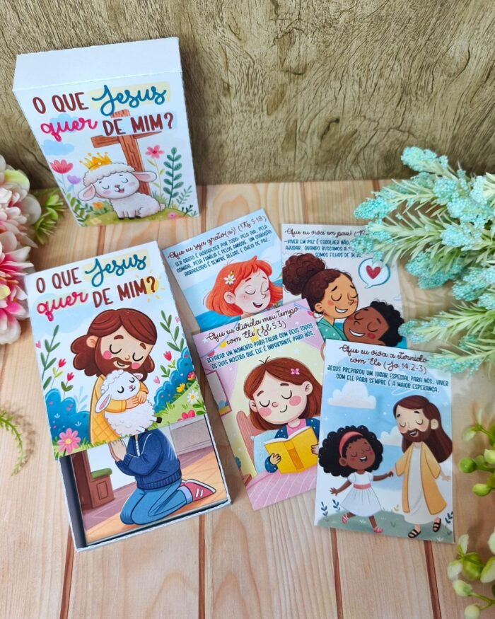 Arquivo devocional com Cards- O que Jesus quer de mim (Desenhitos da Jana) - Imagem 4