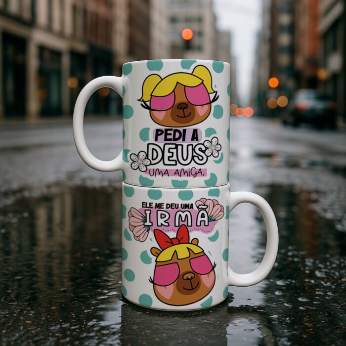 Arte Caneca Amizade, Irmã - Imagem 3