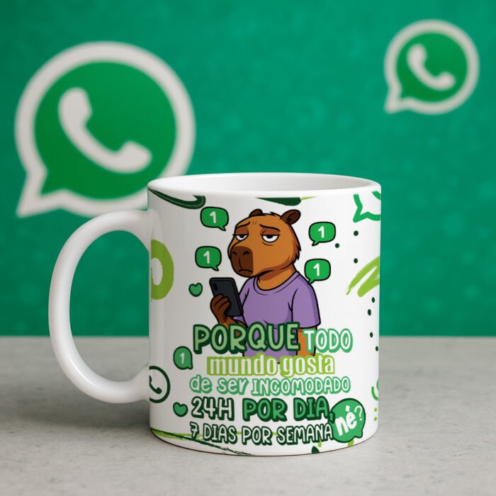 Arte Caneca Capivarinha Redes Sociais - Imagem 4
