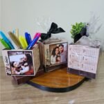 Ano Novo 2026 - Porta Caneta Giratório Com Fotos