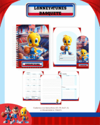 Lonney Tunes Basquete – Escolar 1.0 2026 (Pamella) - Imagem 5