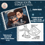 50 Tons de cinza - Livro de Colorir