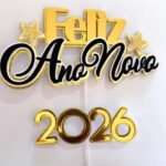 Feliz Ano Novo 2026 - Topo de Bolo