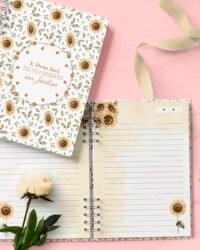 Kit 5 Capas e 5 Miolos Pautado Coleção Flores e Cores - Imagem 4