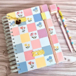 Agenda A5 – 2026 Miolos Datada e Permanente – 1DPP Floral Cute (Cute Corte)