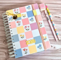 Agenda A5 – 2026 Miolos Datada e Permanente – 1DPP Floral Cute (Cute Corte)