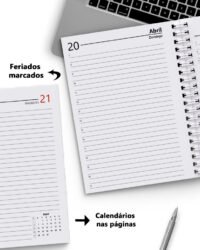 Super Combo 10 Agendas 2026 e Permanente Masculina com 5 Modelos de Capa (Bicho Papel) - Imagem 12