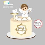 Batizado Anjinho Menino - Topo de Bolo