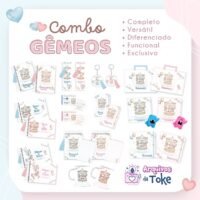 COMBO Gêmeos 10 Temas – MENINO/MENINA (Arquivos da Toke)