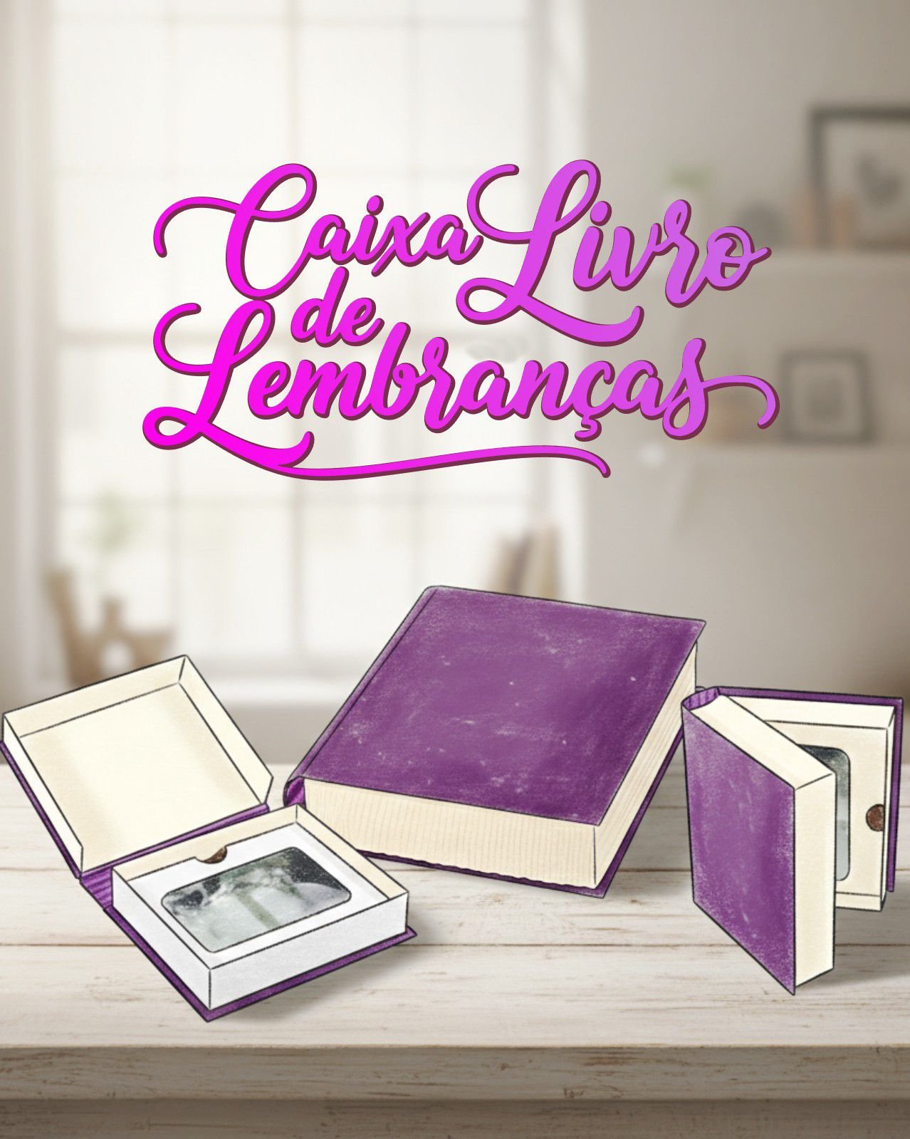 Caixa Livro de Lembranças Caixa Livro de Lembranças - Imagem 1
