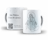Religiosa com QR Code – Artes para Canecas - Imagem 2