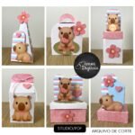 Capivara Aquarela - Kit Festa