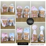 Chá Revelação Ursinho Azul e Rosa - Kit Festa