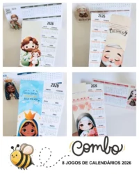 COMBO Calendários 2026 (Abelhinha)