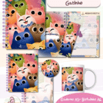 Combo Caderno Gatinho