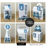 Fusquinha Azul - Kit Festa