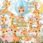 Girafinha Sonhadora - Kit Digital