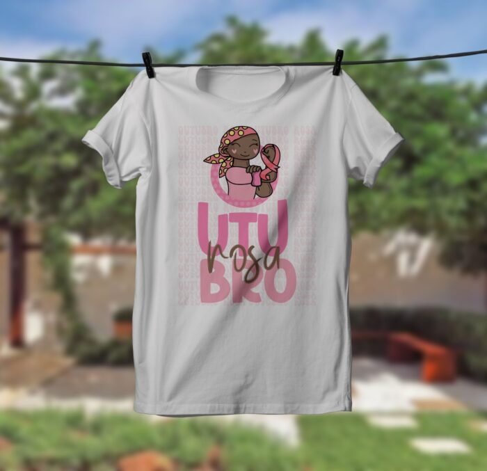 Arte Camisa Outubro Rosa – Autoral - Imagem 8