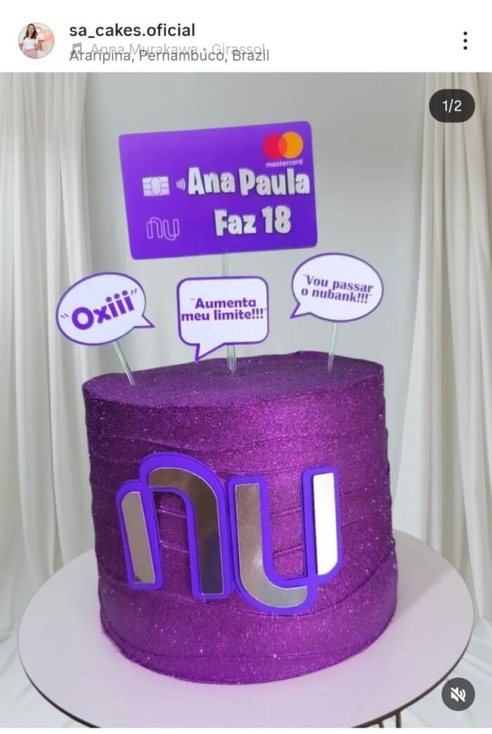 Nubank - Topo de Bolo - Imagem 1