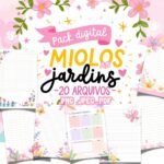 Pack 20 Miolos Caderno A5 | Jardins (Pandoca)