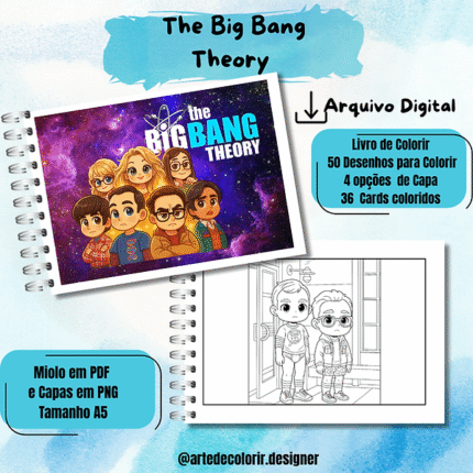 The Big Bang  Theory - Livro de Colorir