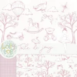 Toile de Jouy - Brinquedos Rosa