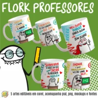 Flork Professores Irônicos – Artes para Caneca