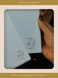 Caderno e bloquinho Costura Coleção Astros (Perfeito Miolo) - Imagem 5