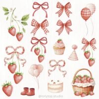 Morangos e Patinhos - Kit Digital - Imagem 4