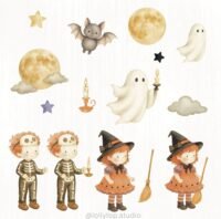 Coleção Halloween – ilustrações e papéis digitais - Imagem 4
