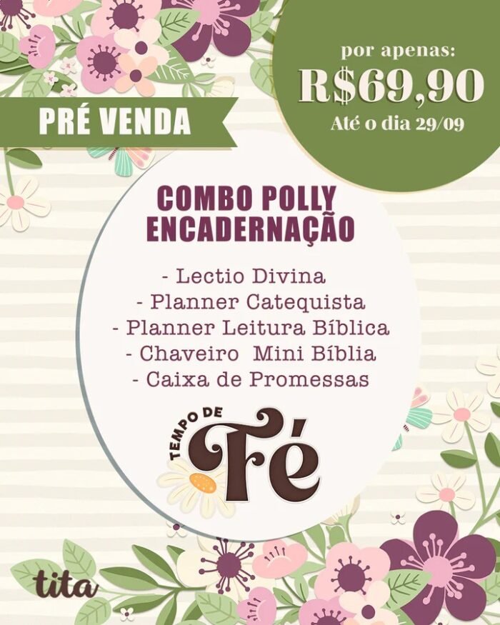 Tempo de Fé – Combo Encadernação Polly (Tita) - Imagem 3