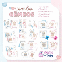 COMBO Gêmeos 10 Temas – MENINO/MENINA (Arquivos da Toke) - Imagem 2