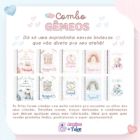COMBO Gêmeos 10 Temas – MENINO/MENINA (Arquivos da Toke) - Imagem 3