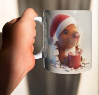 Capivara de Natal 3D - Artes Canecas - Imagem 2
