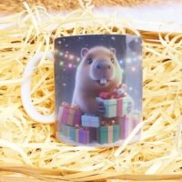Capivara de Natal V.2 3D - Artes Canecas - Imagem 4