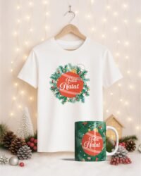 Pacote de Artes DUPLA Caneca Camisa Natal V7 SEM FOTO - Imagem 24