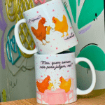 Amigas – Arte Avulsa Caneca (Abacaxi Sublimatico)