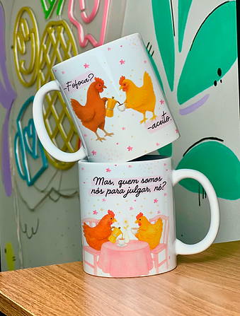 Amigas – Arte Avulsa Caneca (Abacaxi Sublimatico)