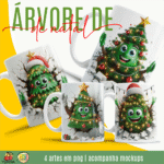 Árvore de Natal 3D - Artes Canecas