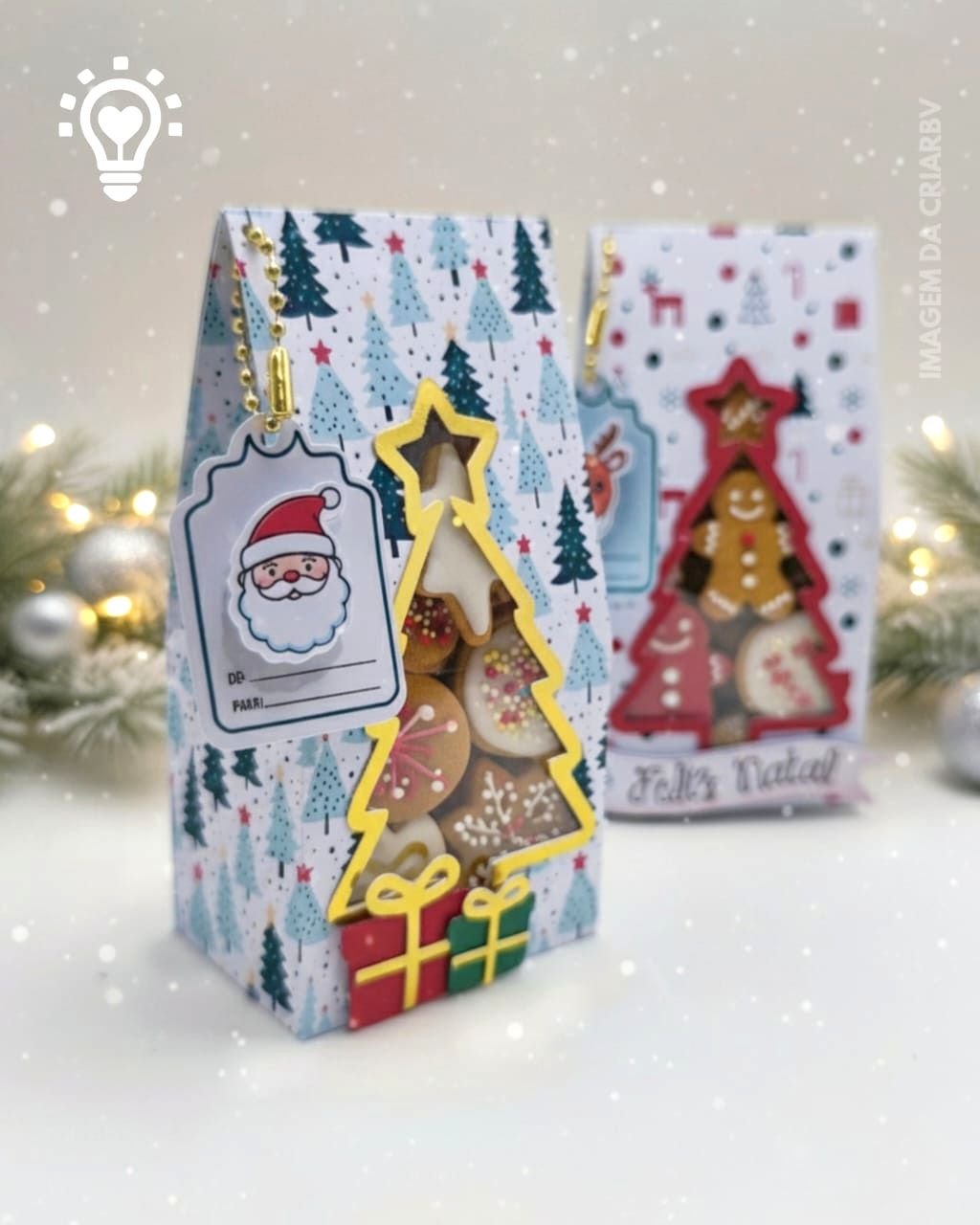 Caixa Visor de Natal Pequena (1) Caixa Visor de Natal Pequena - Imagem 1