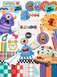 Escolar 2026 – Combão Ilustrações Menina e Menino (Tita) - Imagem 18