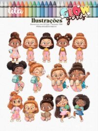 Escolar 2026 – Combão Ilustrações Menina e Menino (Tita) - Imagem 2