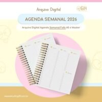 Miolo Agenda Semanal Fofa – 2026 (Estúdio G19)